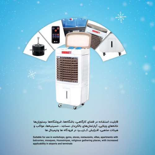 کولر پلاستیکی سایز کوچک 24 هزار کنترل دار